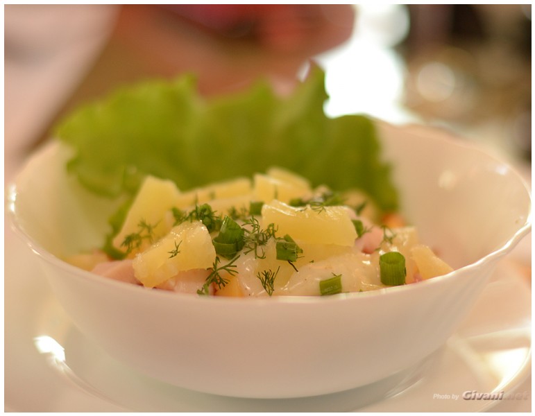 Givani.net - Food Photo • Еда фото - Ananas salad • Салат из ананасов